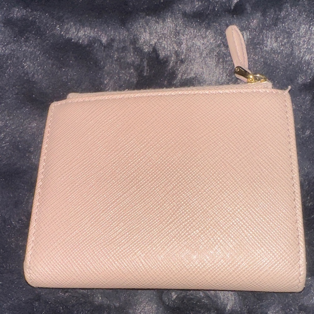 Prada Taupe Wallet with Gold Accents - Picture 8 of 10
